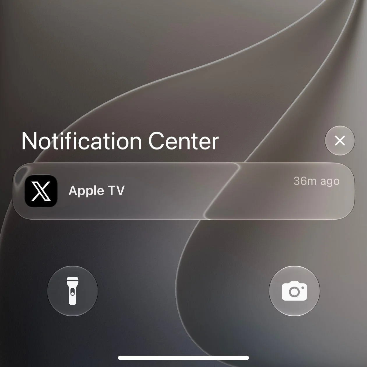 Most transparent notifications
