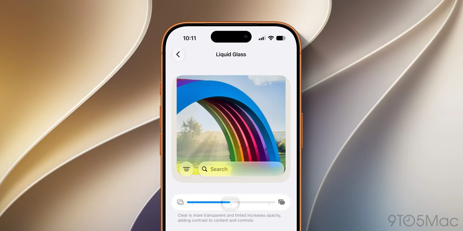 New Customization Options with iOS 27's Liquid Glass Slider on iPhone
