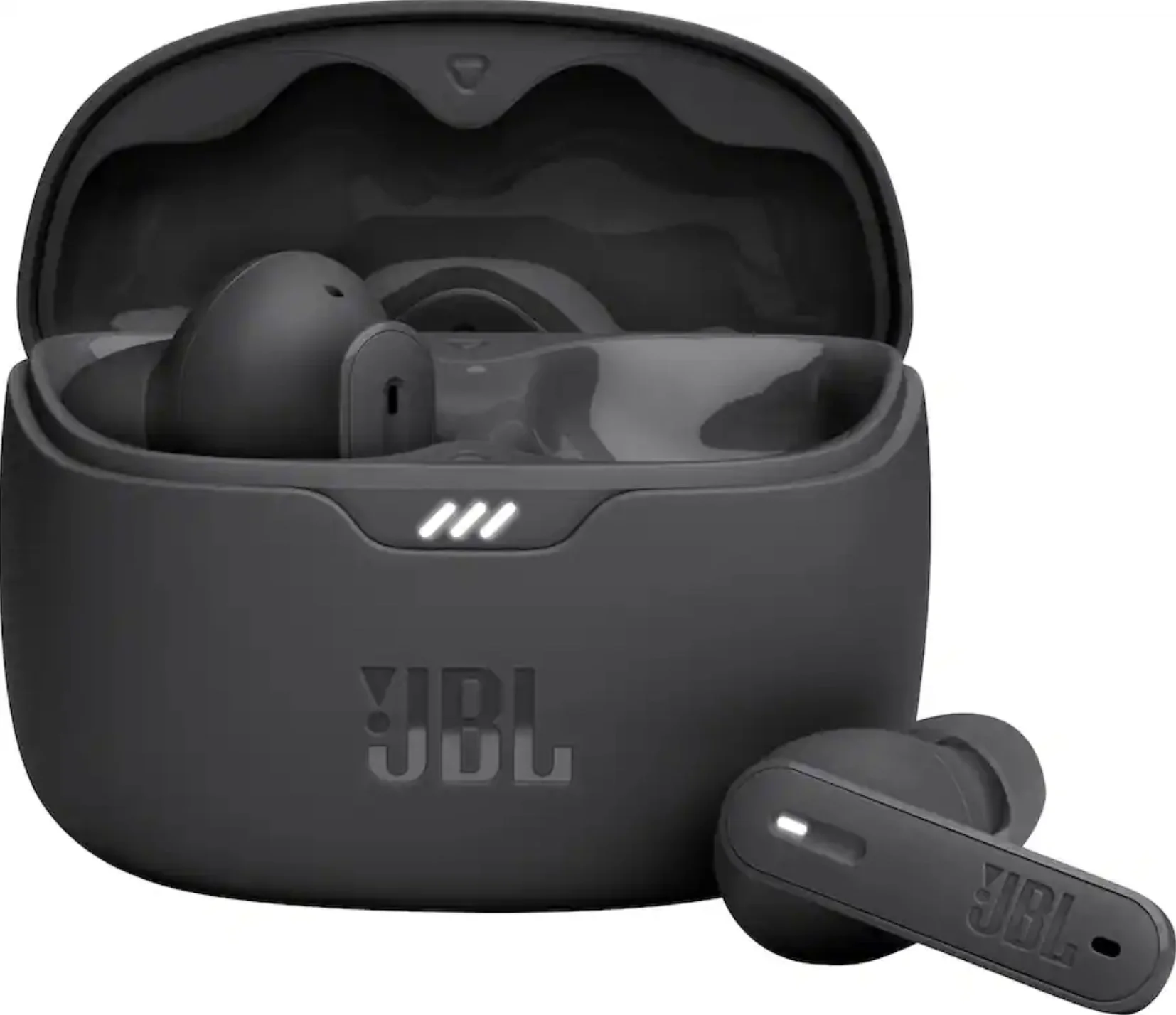earbuds in a charging case